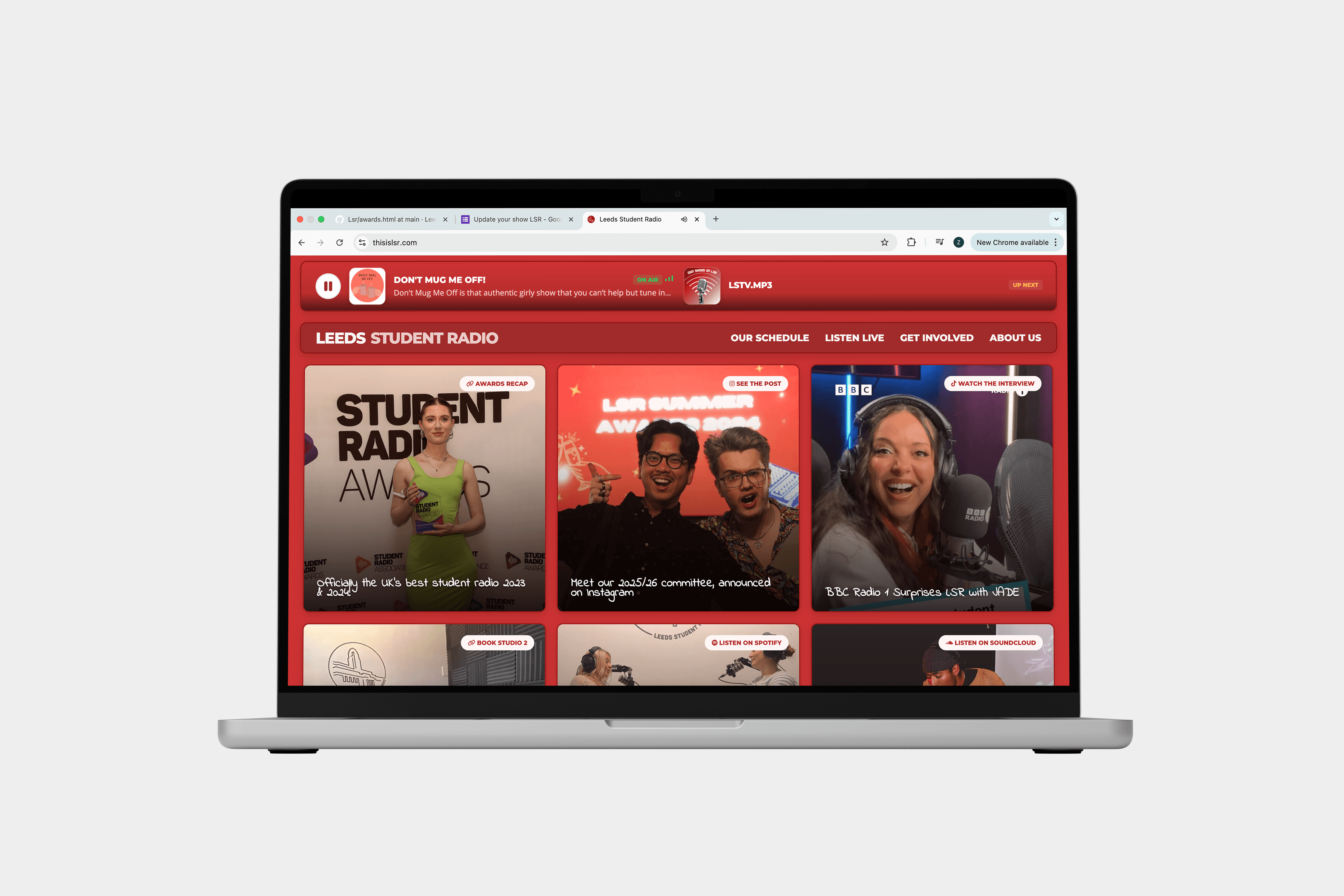 LSR Homepage Mockup